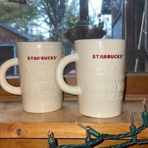Starbucks 2010 Christmas mugs (2)